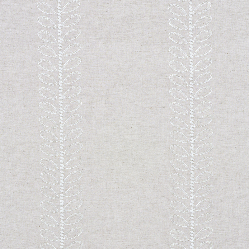 Schumacher 78741 CAMILE EMBROIDERY FABRIC in NATURAL