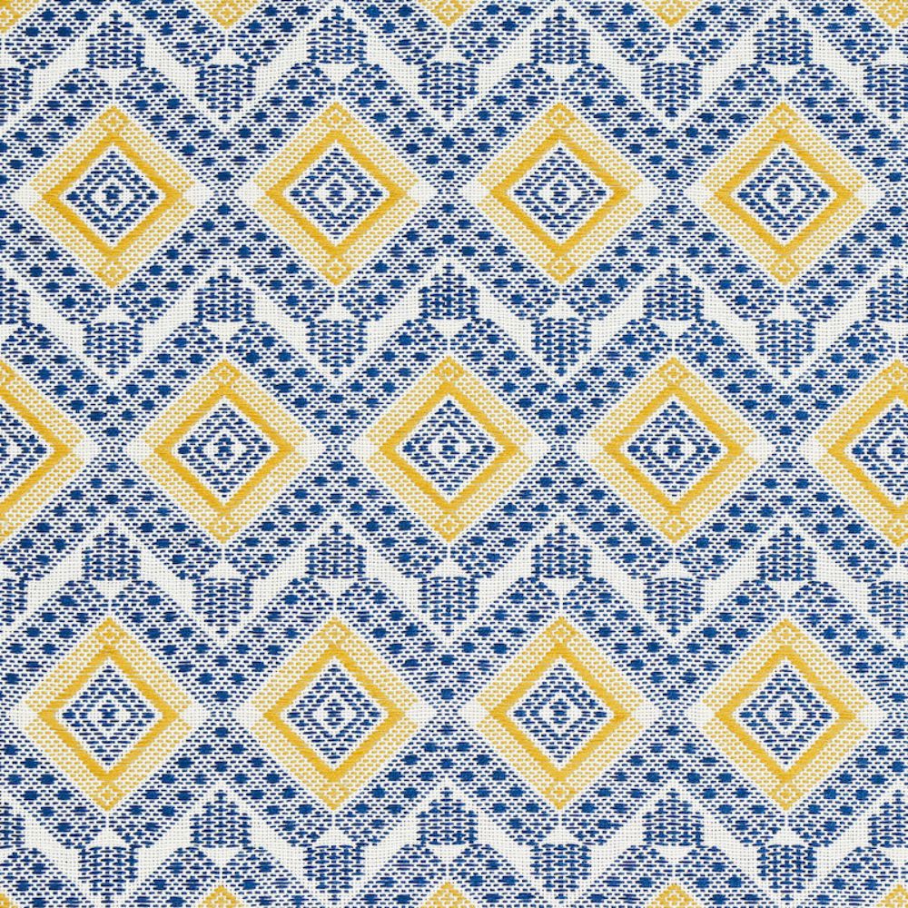 Schumacher 78901 Ocosito Hand Woven Fabric in Blue
