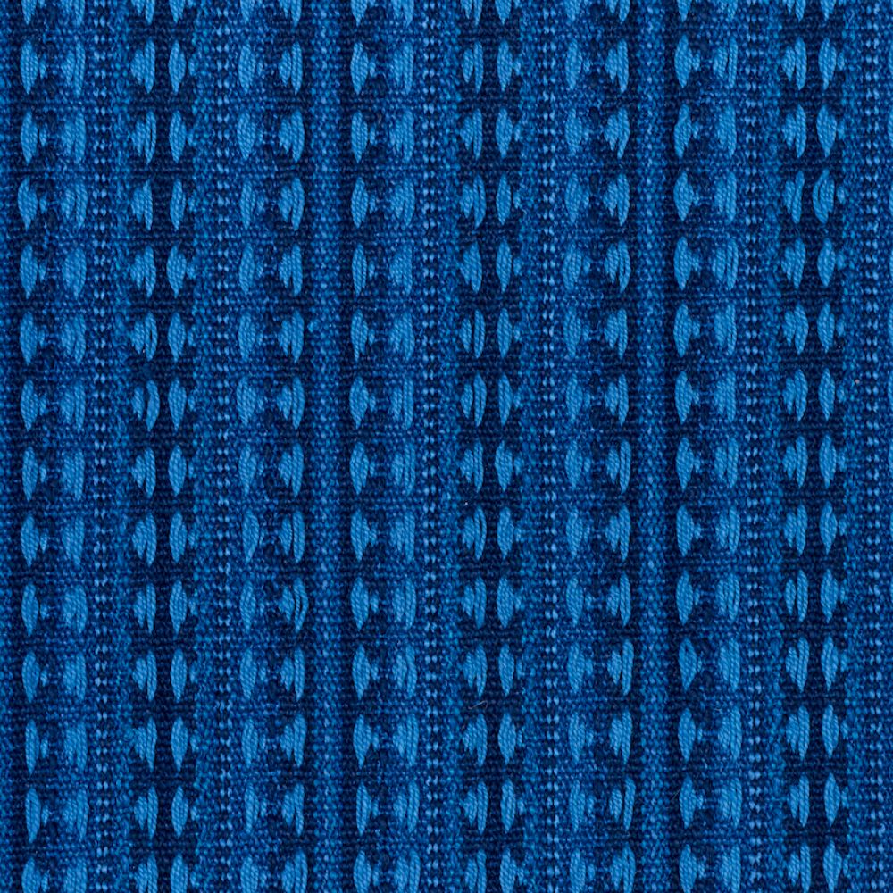 Schumacher 79081 Tarnby Stripe Fabric in Indigo