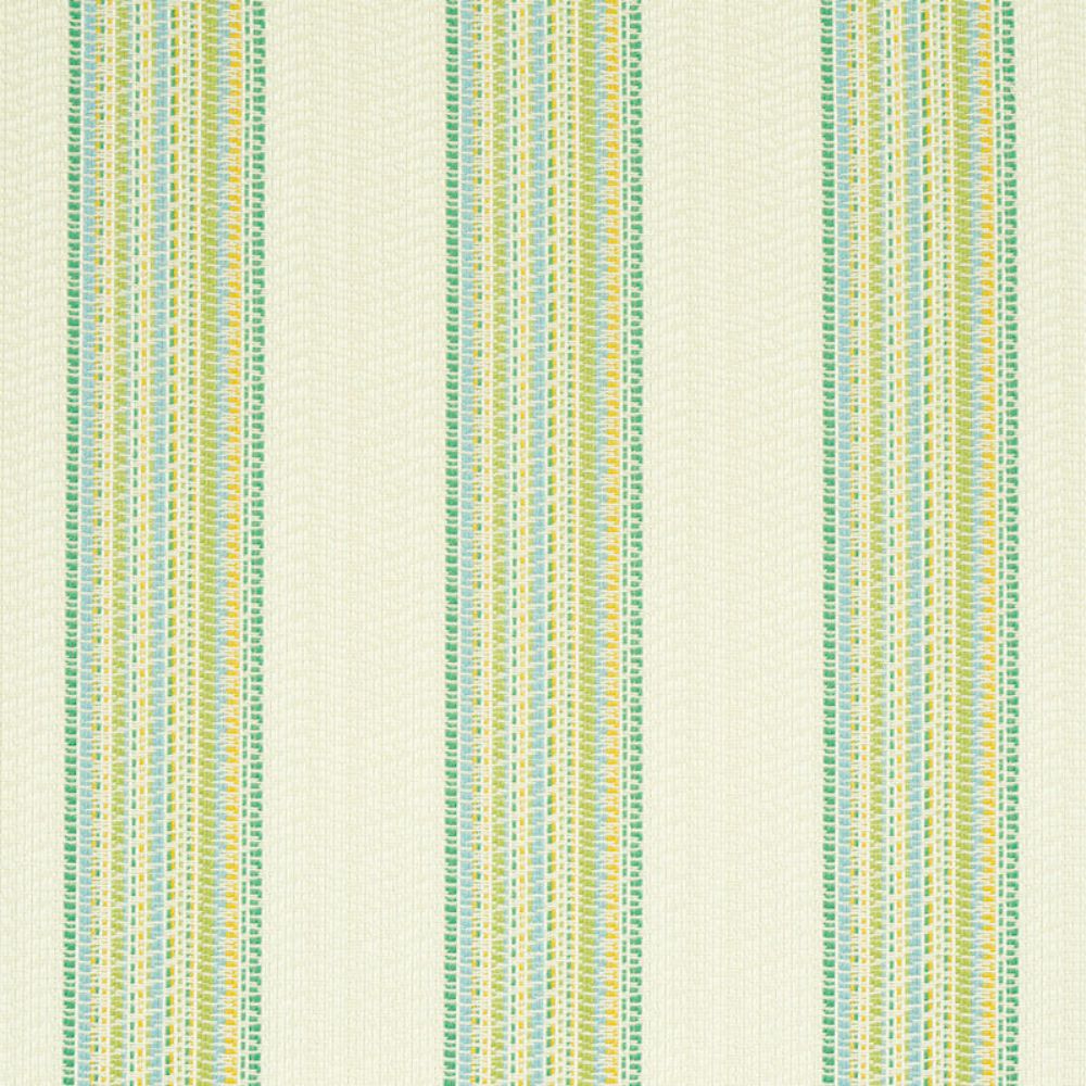 Schumacher 79150 Bendita Stripe Indoor/outdoor Fabric in Leaf