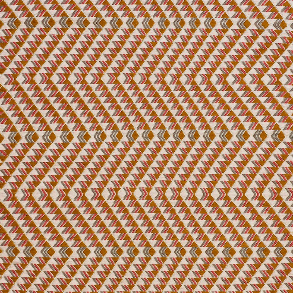 Schumacher 79223 Amates Hand Woven Brocade Fabric in Mostaza