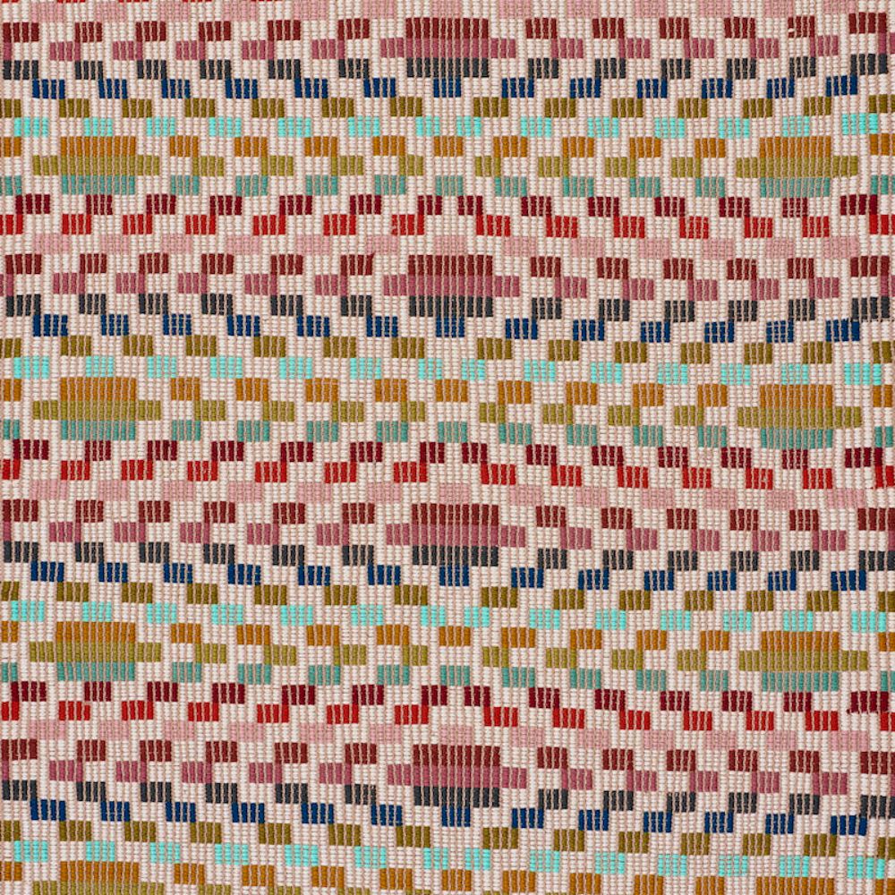 Schumacher 79250 Izapa Hand Woven Brocade Fabric in Multi