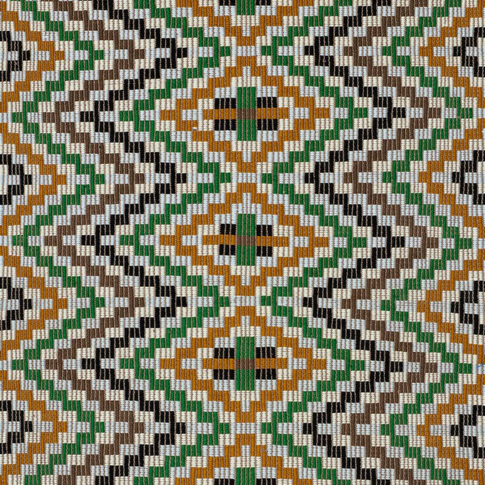 Schumacher 79251 Izapa Hand Woven Brocade Fabric in Jewel