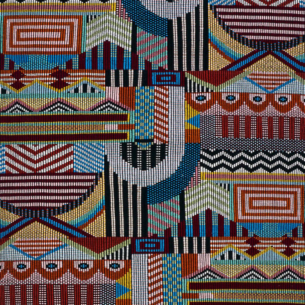 Schumacher 79290 Palomar Hand Woven Brocade Fabric in Multi