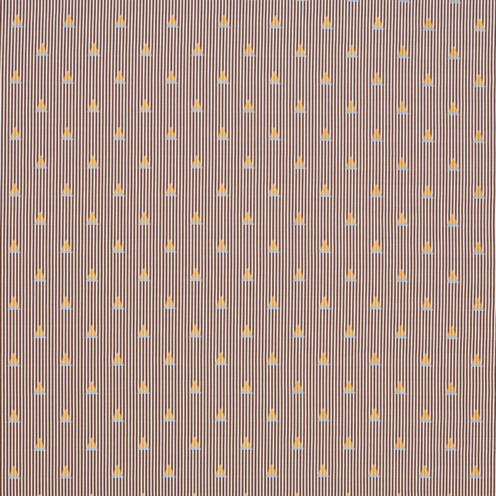 Schumacher 79362 Ludus Stripe Fabric in Brown