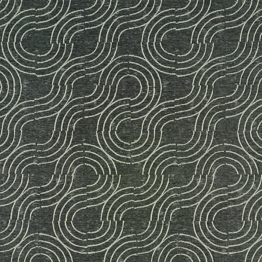Schumacher 79400 Alma Indoor/outdoor Fabric in Carbon
