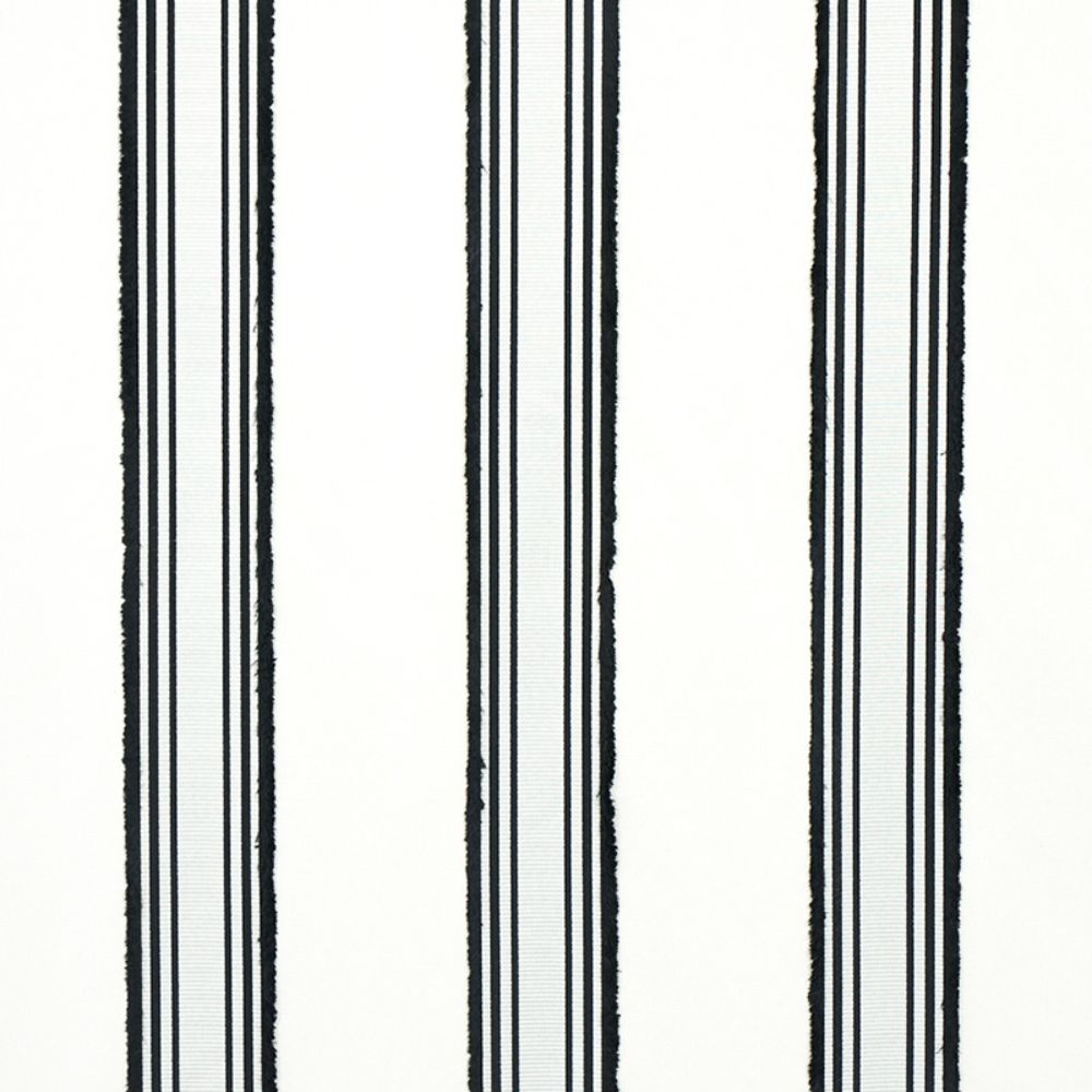 Schumacher 79452 Senza Satin Stripe Fabric in Pearl