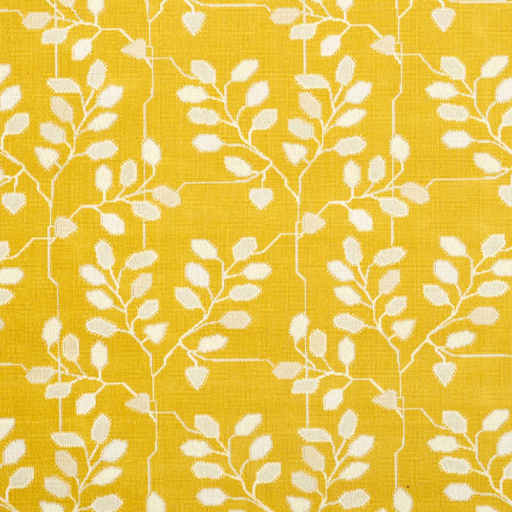 Schumacher 79511 Tumble Weed Epingle Fabric in Buttercup