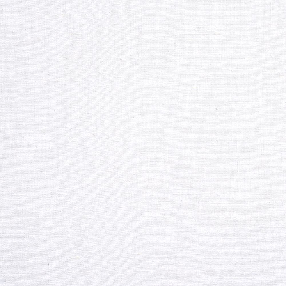 Schumacher 79990 Marco Performance Linen Fabric in Blanc