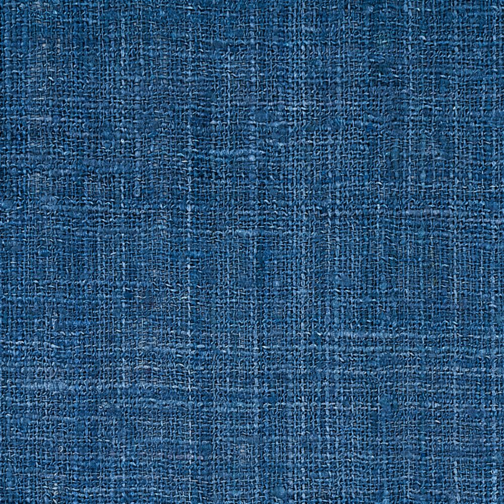 Schumacher 80262 Rustic Silk Matka Fabric in Chambray