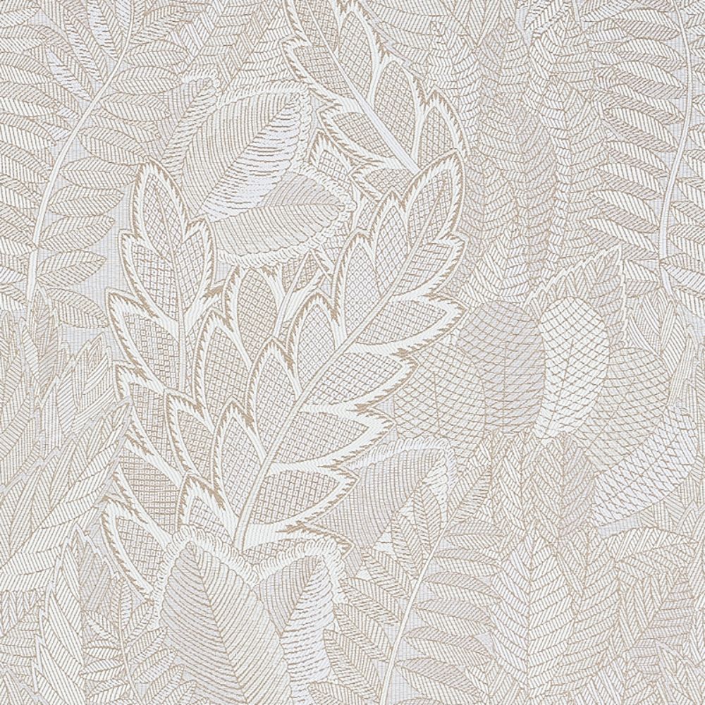 Schumacher 80562 Japura Forest Fabrics in Ivory