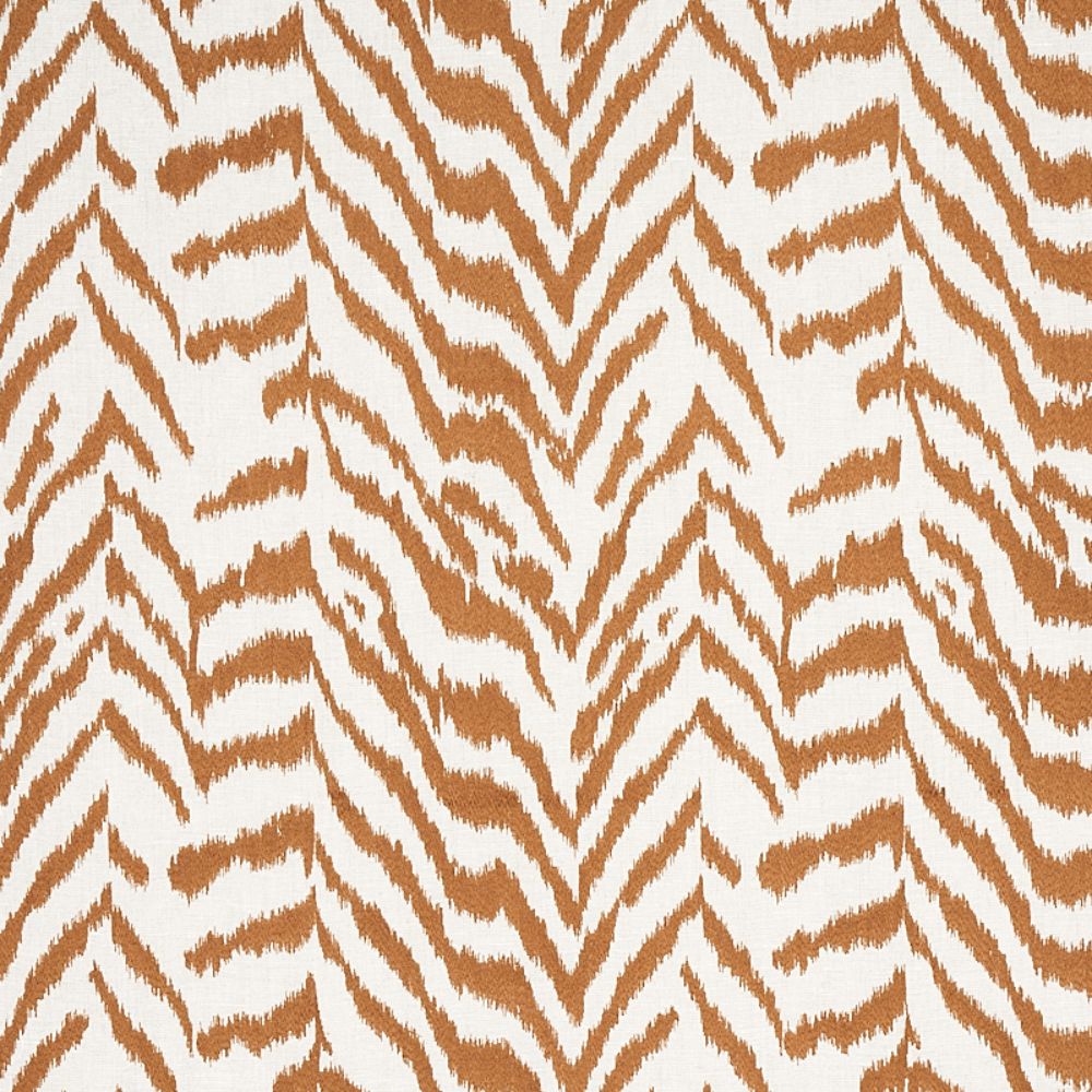 Schumacher 80671 Quincy Embroidery On Linen Fabrics in Toast