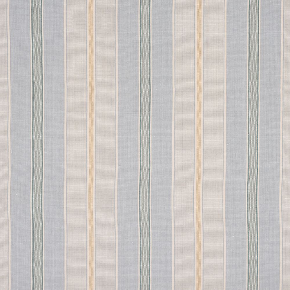 Schumacher 80811 Scoop Hand Woven Stripe Fabrics in Breeze