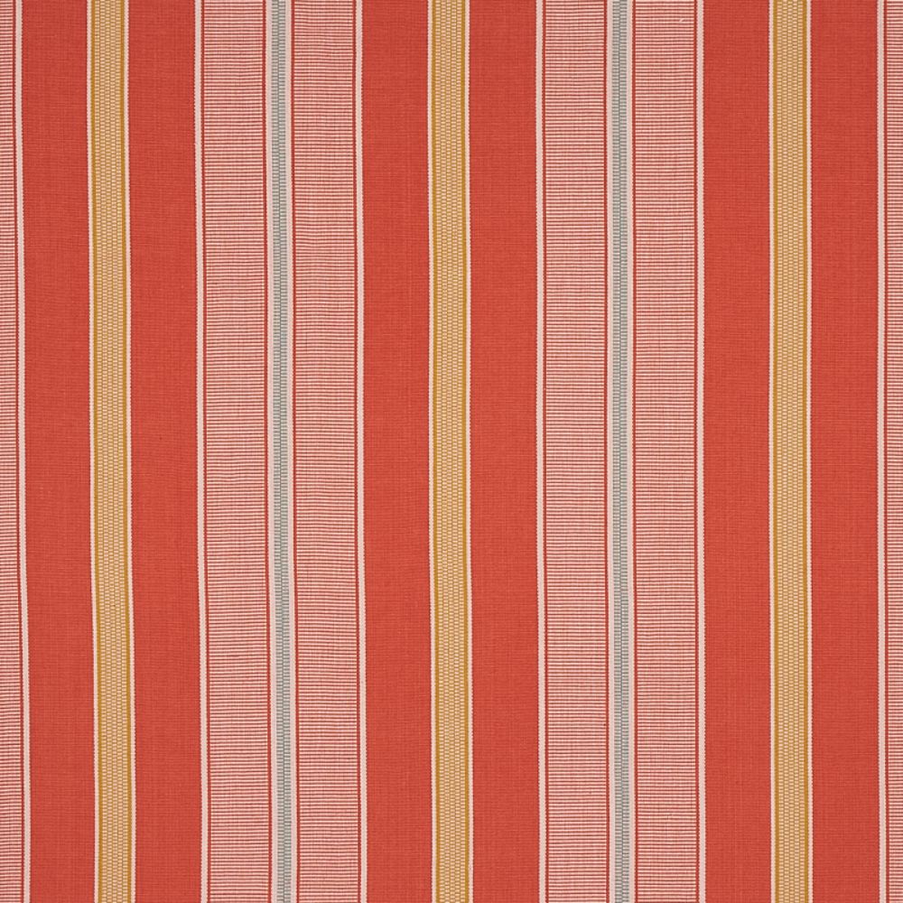 Schumacher 80813 Scoop Hand Woven Stripe Fabrics in Parasol