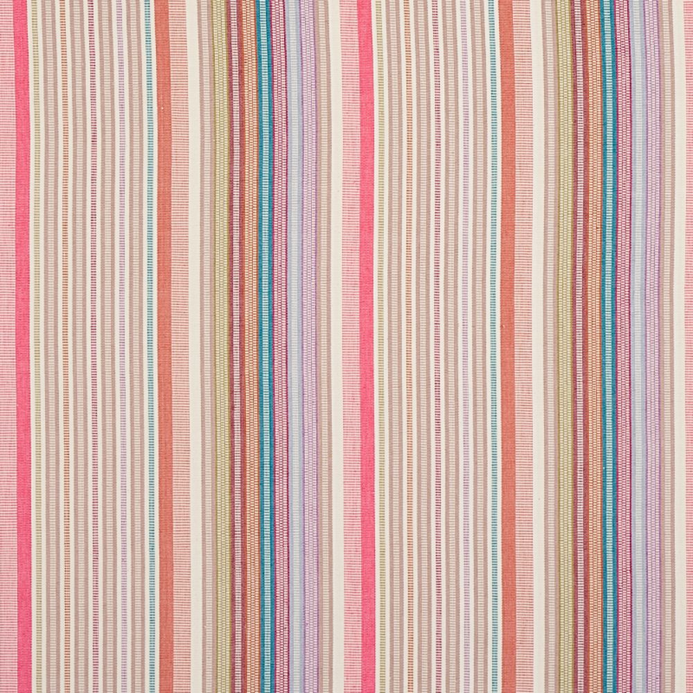 Schumacher 80823 Ripple Hand Woven Stripe Fabrics in Macaroon
