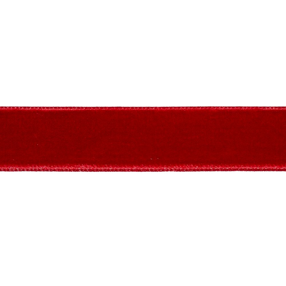 Schumacher 80947 Velvet Tape Medium in Trims in Crimson