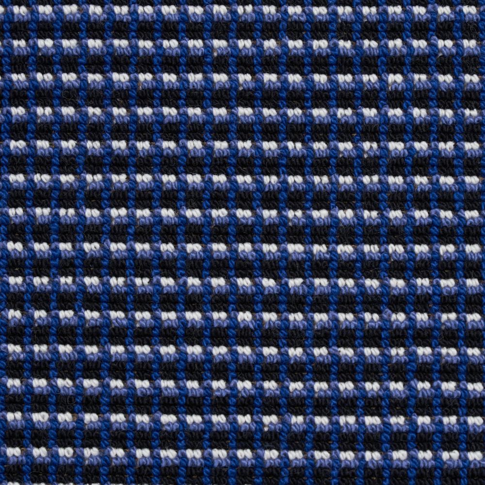 Schumacher 81001 Grunda épinglé Fabrics in Cobalt
