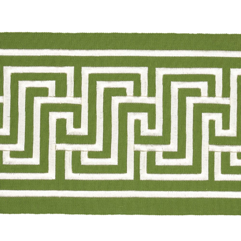 Schumacher 81260 Labyrinth Tape Trims in Green
