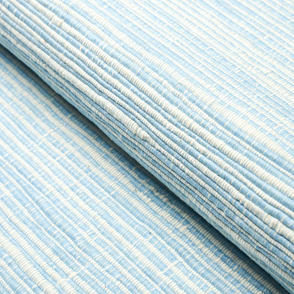 Schumacher 81372 Zeta Handwoven Texture Fabric in Sky