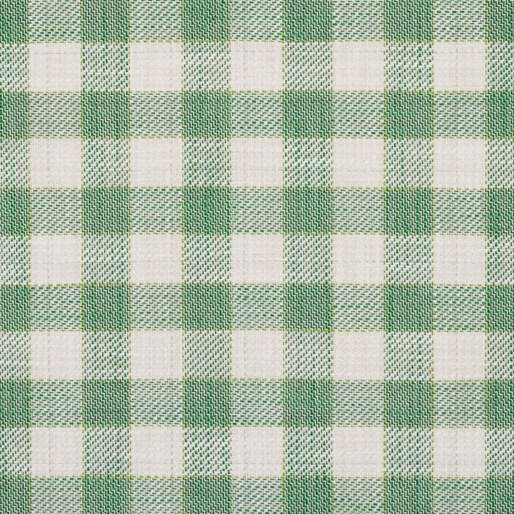 Schumacher 81411 Easy Elements Martina Plaid Indoor/Outdoor Fabric in Green