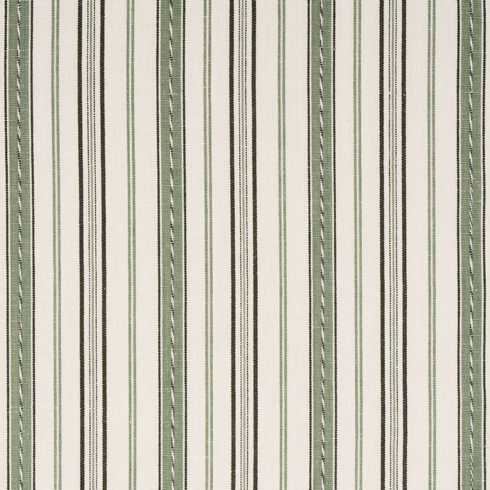 Schumacher 81442 Lightfoot Stripe Fabrics in Moss