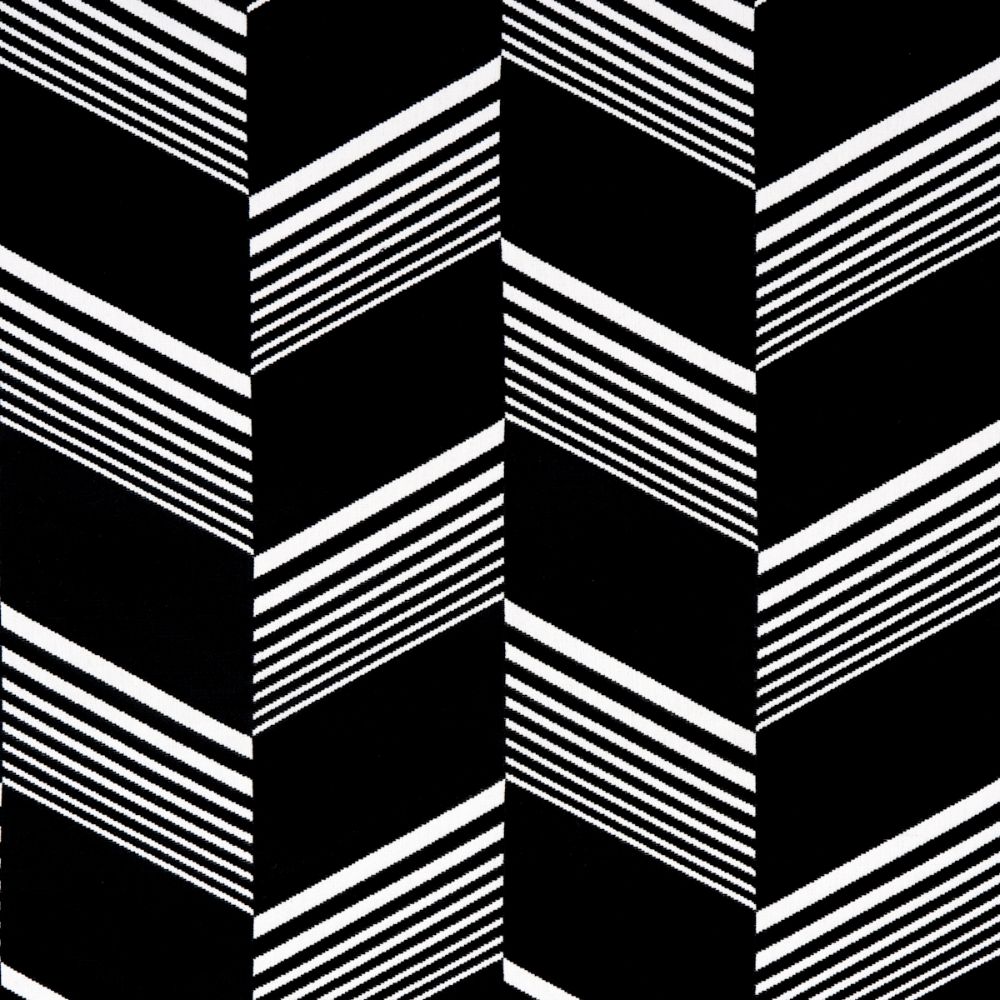 Schumacher 81573 Jessie Cut Velvet Fabrics in Black & White