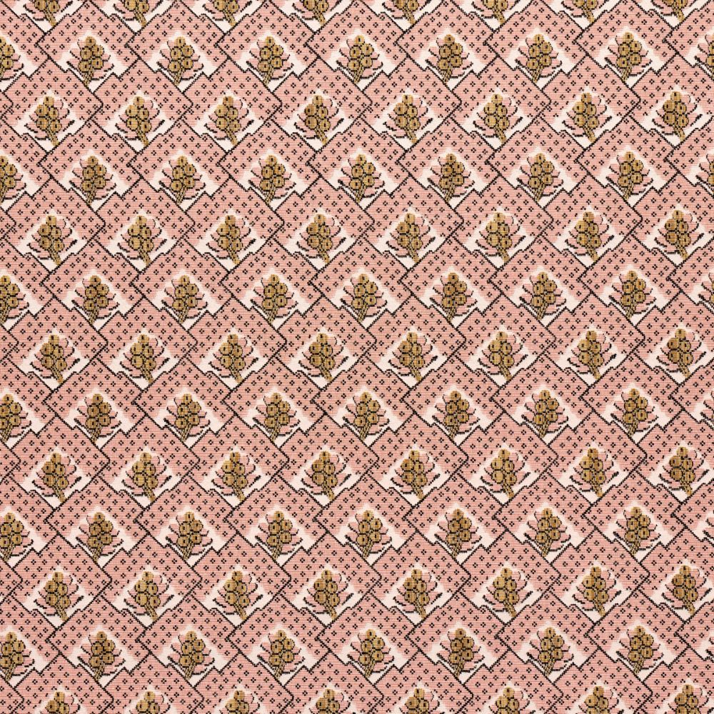 Schumacher 81600 Blair Silk épinglé Fabrics in Wythe Rose