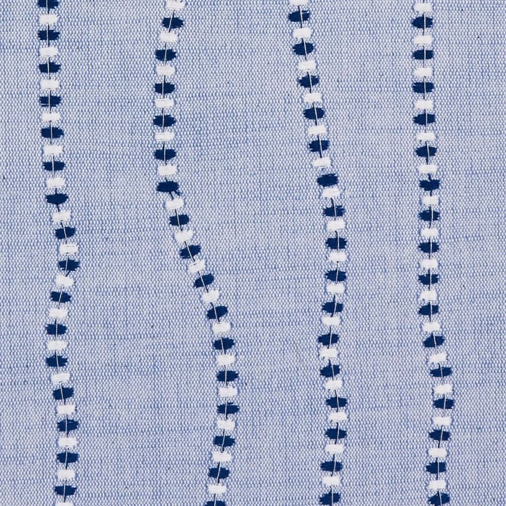 Schumacher 82231 New Traditional Provençal Elodie Embroidery Fabric in Chambray