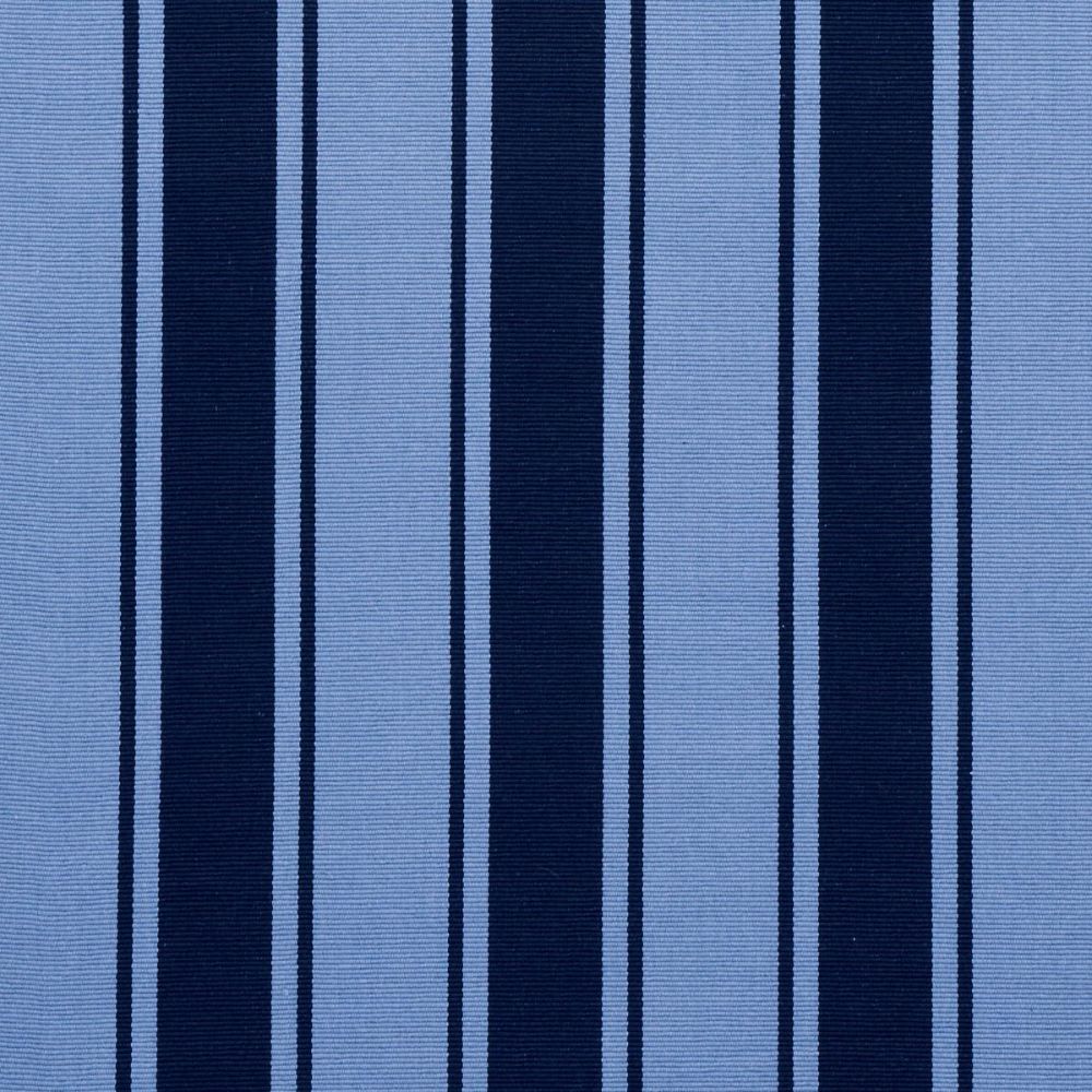 Schumacher 82270 Johnson Hartig Tangier Stripe Fabric in Blue Tonal