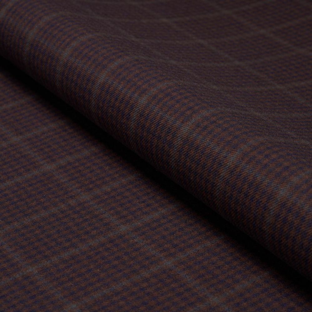 Schumacher 82332 Patterson Flynn Aldridge Wool Houndstooth Fabric in Burgundy