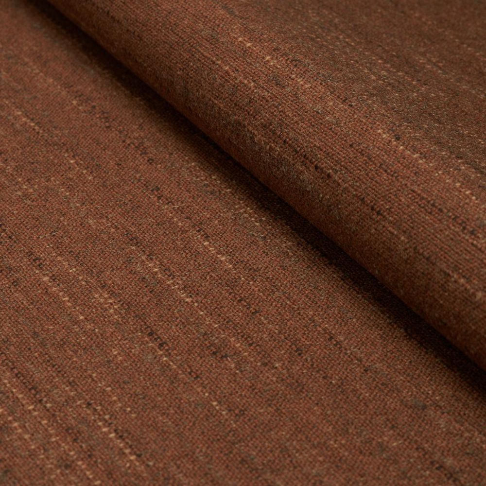 Schumacher 82361 Patterson Flynn Atlas Wool Texture Fabric in Dark Copper