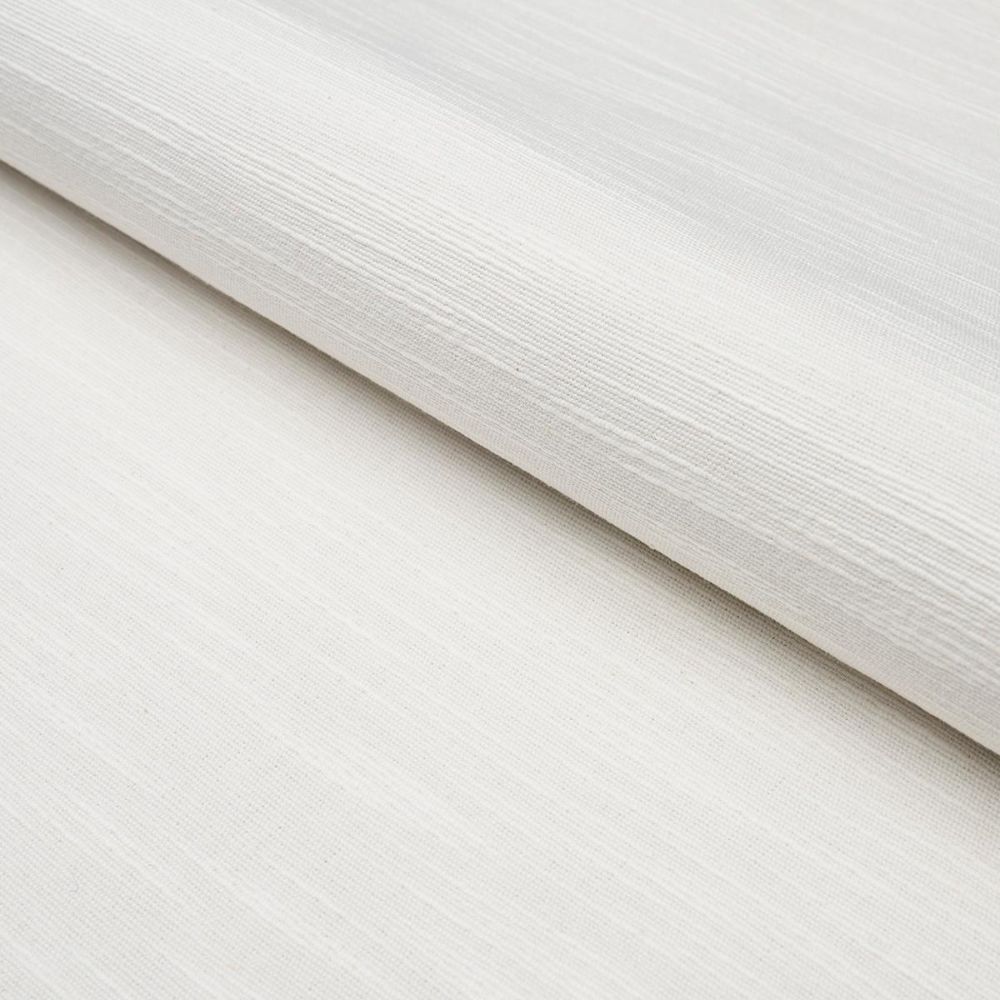 Schumacher 82565 Annabel Cotton Fabric in White