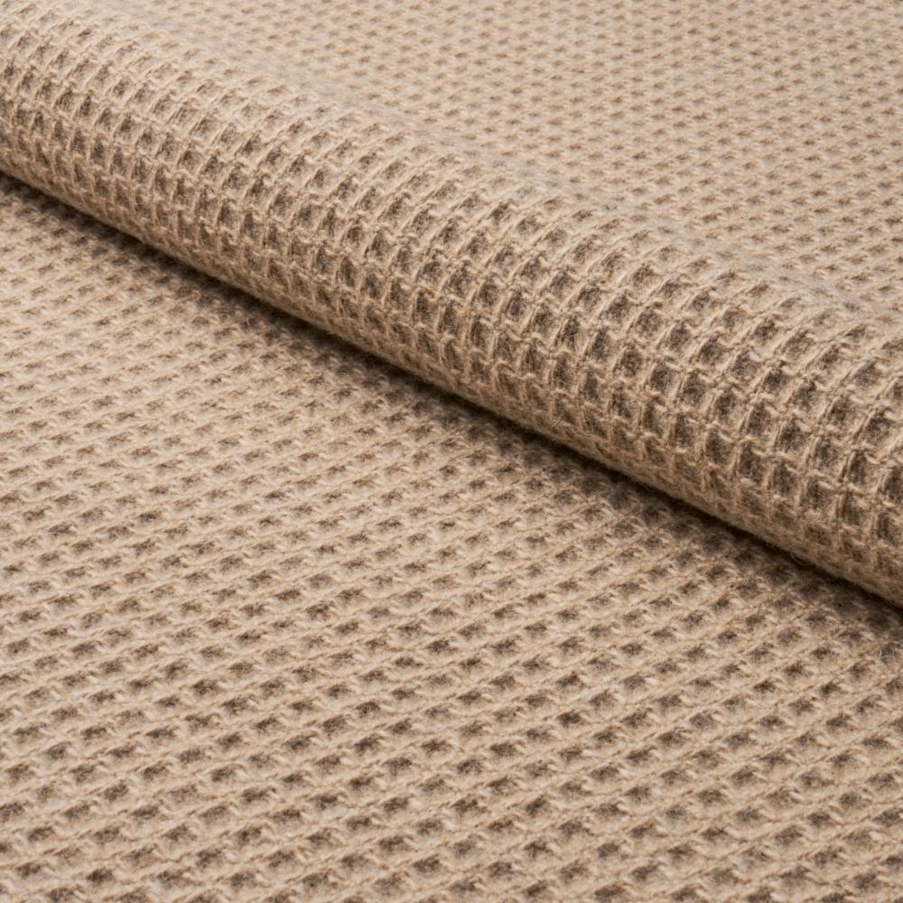 Schumacher 82640 Walden Wool Texture Fabric in Wheat