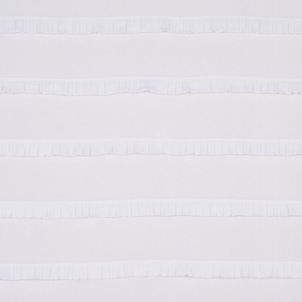 Schumacher 82651 Dorothy Pleated Linen Fabric in Ivory