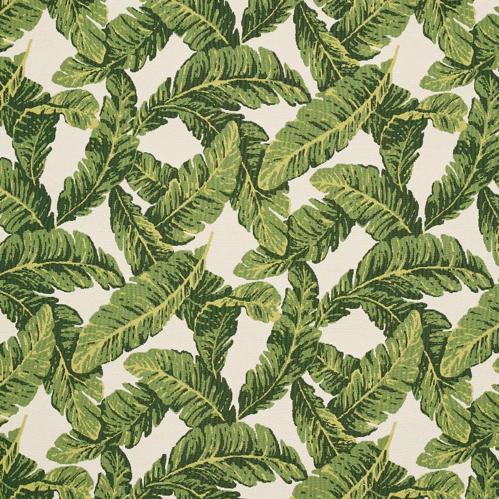 Schumacher 82770 Tropical Leaf Indoor/Outdoor Fabric in Green
