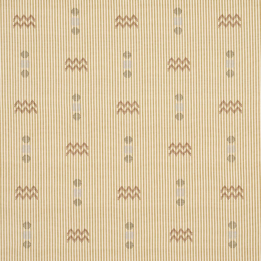 Schumacher 82851 Ribbon Fabric in Wheat
