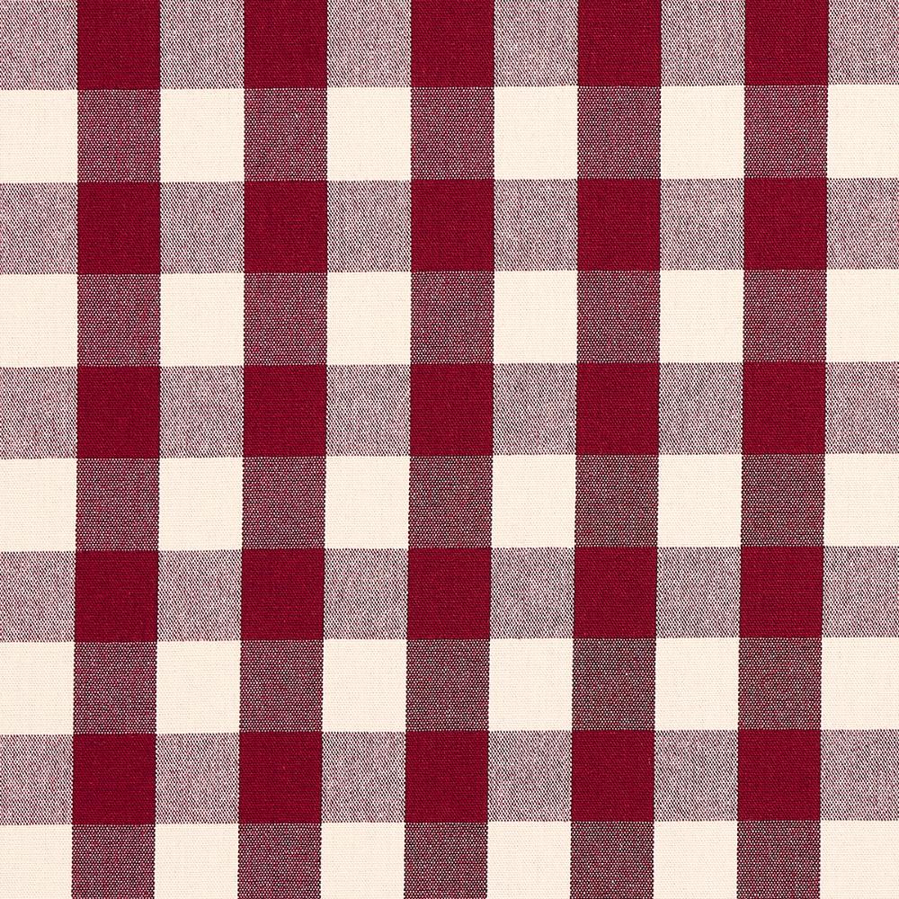 Schumacher 82943 Dutton Buffalo Check Fabric in Crimson