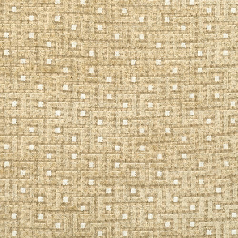 Schumacher 83291 Lalano Linen Velvet Fabric in Gold Patina