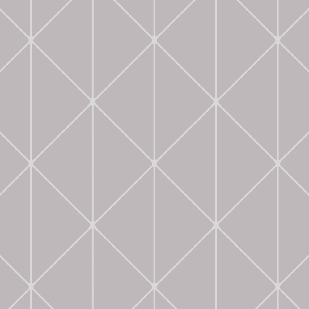 Schumacher 8807 Diamonds Wallcoverings in Grey And Silver