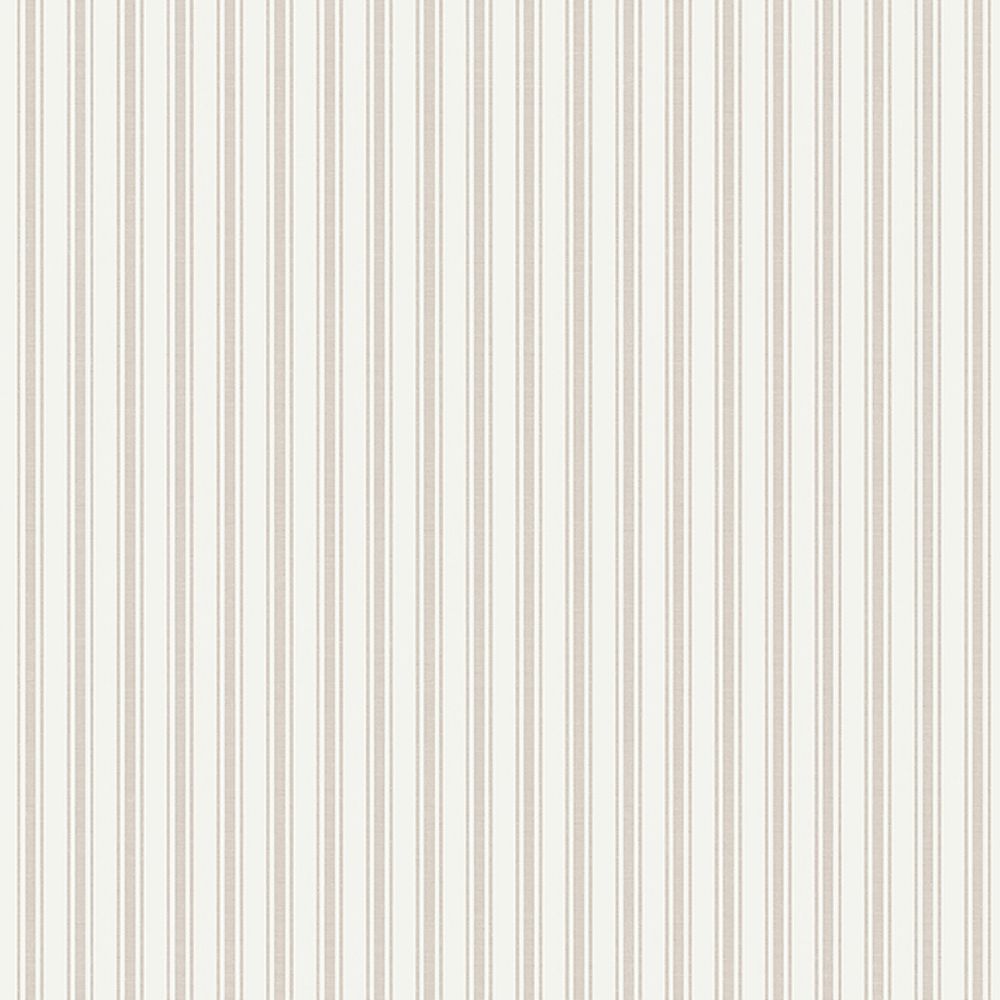 Schumacher 8873 Aspö Stripe Wallcoverings in Sand