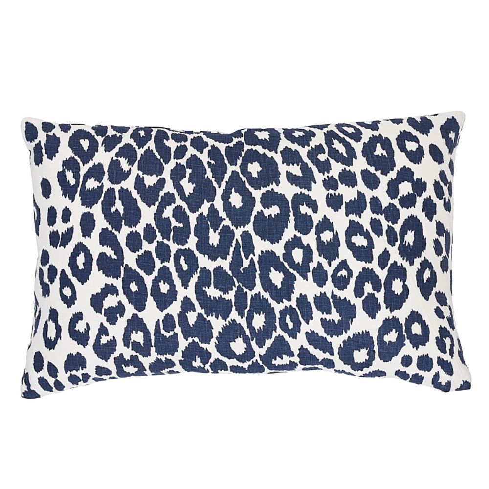 Schumacher SO17572015 Iconic Leopard Pillow in Ink