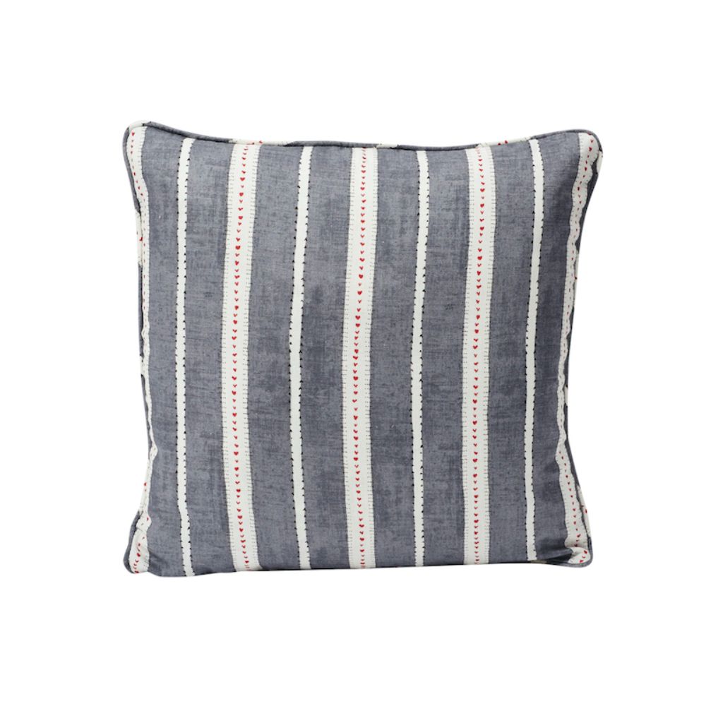 Schumacher SO17694204 Amour 18" Pillow in Charcoal