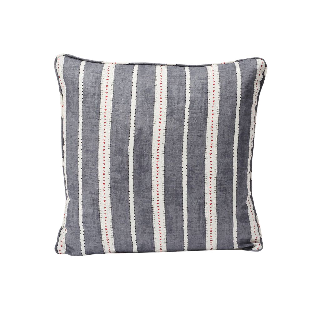 Schumacher SO17694205 Amour 20" Pillow in Charcoal