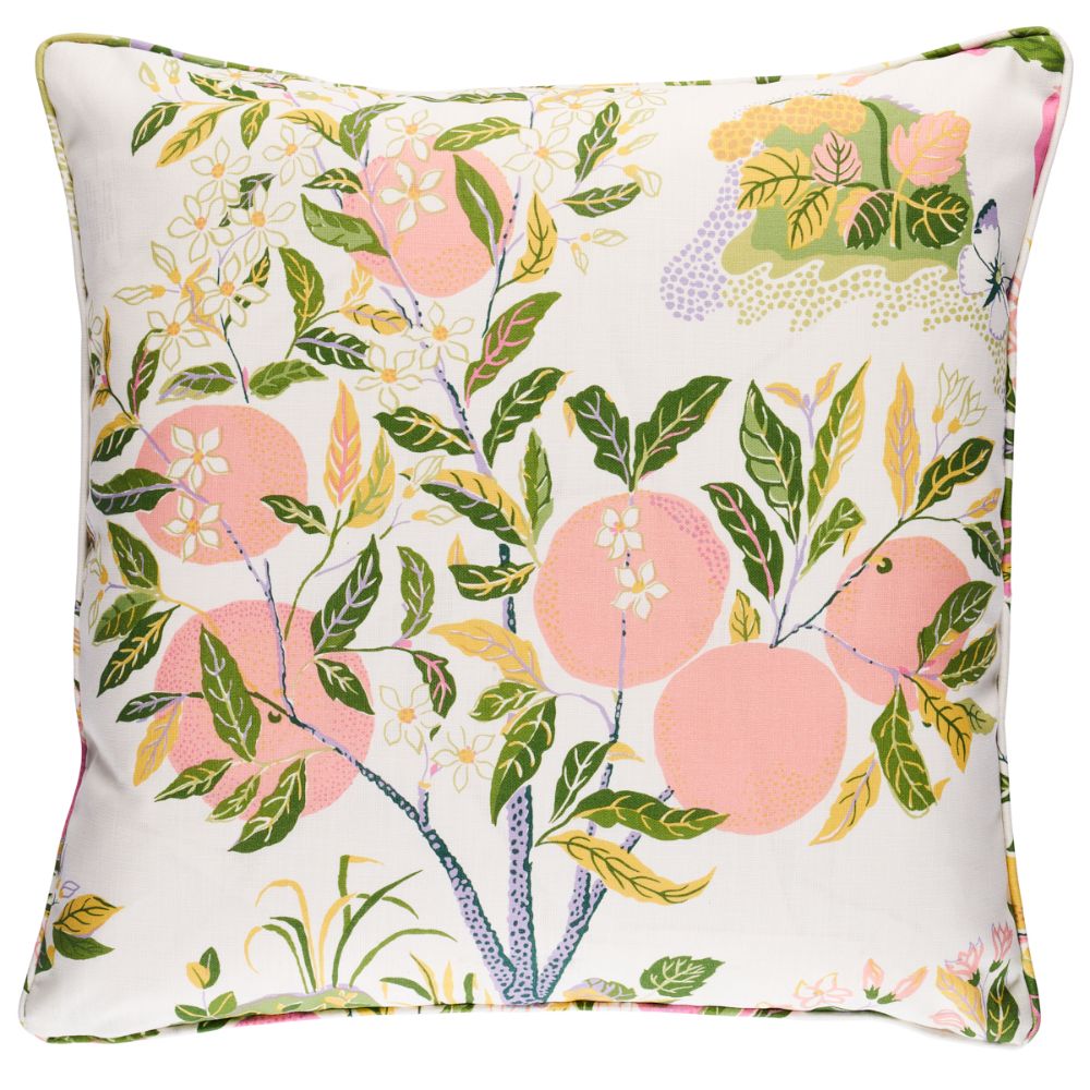 Schumacher SO17733306 Citrus Garden I/O 22" Pillow Pillows & Accessories in Garden