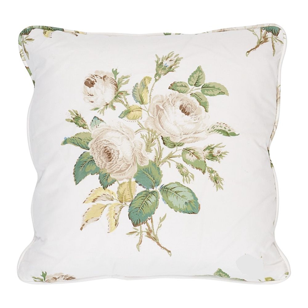 Schumacher SO17963002 Loudon Rose Pillow in Ivory
