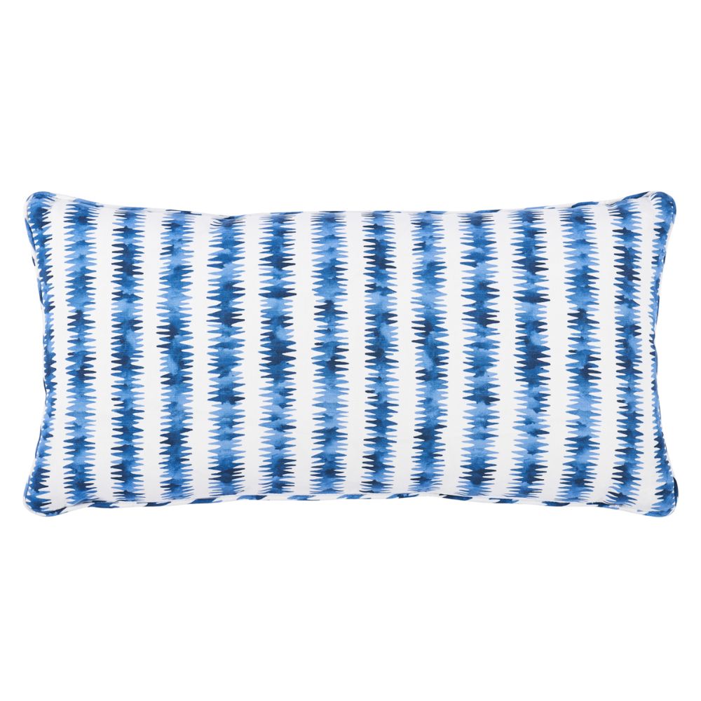 Schumacher SO18018213 Cardiogram Pillow Pillows & Accessories in Oxford Blue