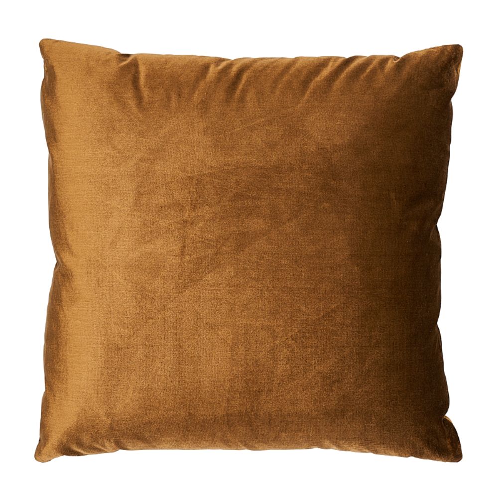 Schumacher SO6273504 Venetian Silk Velvet 18" Pillow in Mink