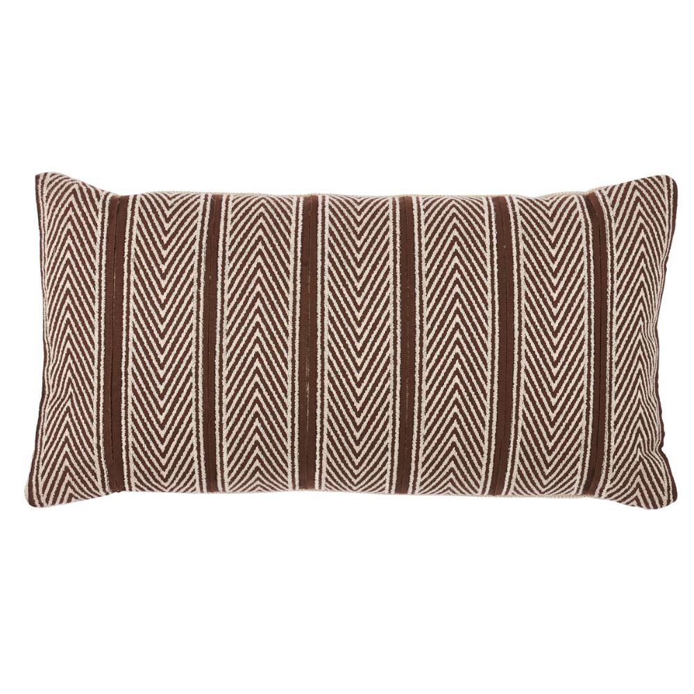 Schumacher SO6996818 Nicholson Pillow Pillows & Accessories in Brown