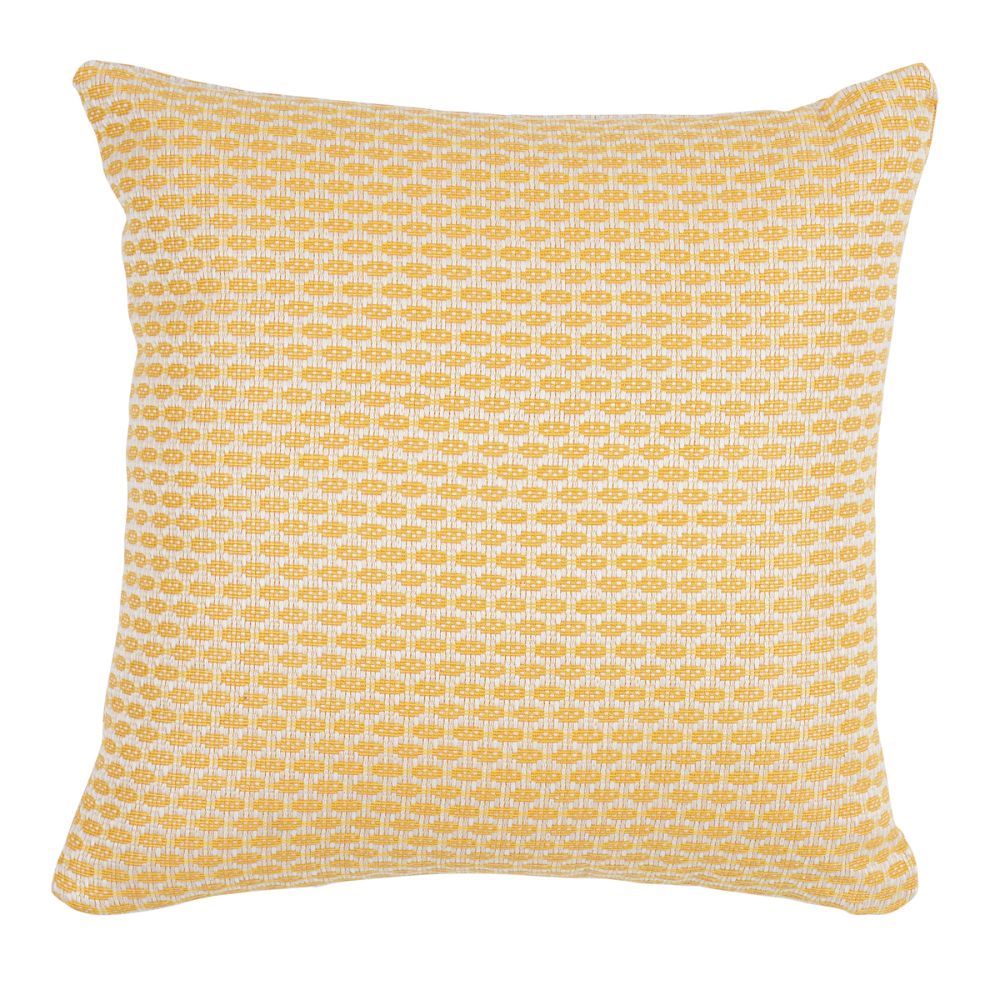 Schumacher SO7665303 Hickox I/O 16" Pillow Pillows & Accessories in Yellow