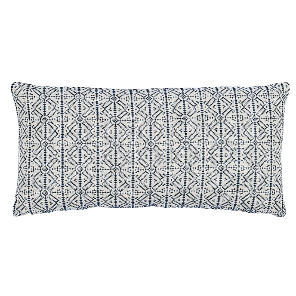 Schumacher SO7889118 Poxte + Lempa Pillow Pillows & Accessories in Indigo